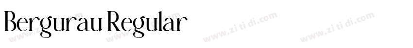 Bergurau Regular字体转换 Bergurau Regular字体转换